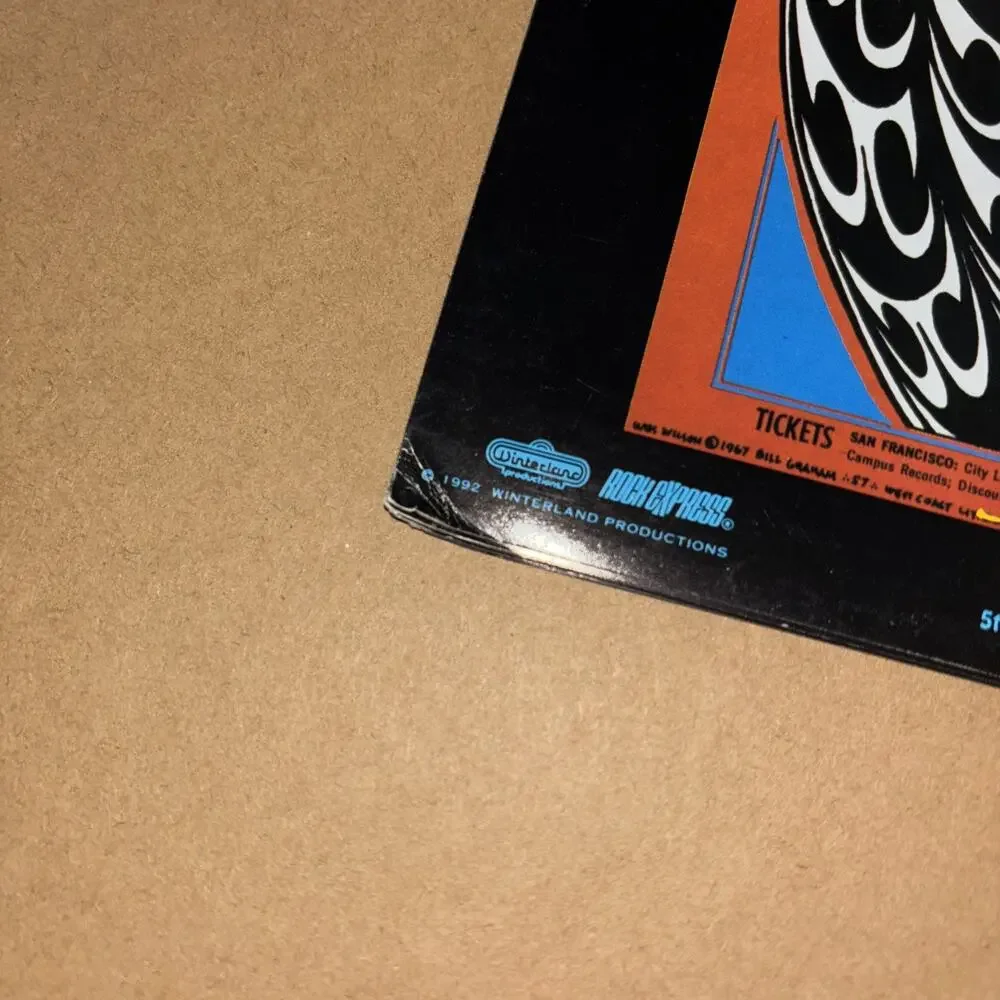 Vintage 1993 Fillmore Posters Calendar Excellent Condition